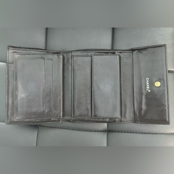CHANEL Chocolate Bar Logo Leather Trifold
Wallet - Picture 5 of 10